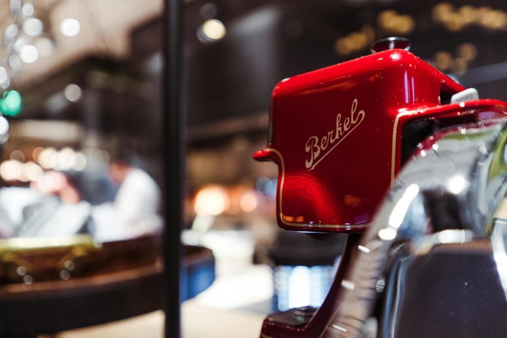 Red Berkel slicer at the bar