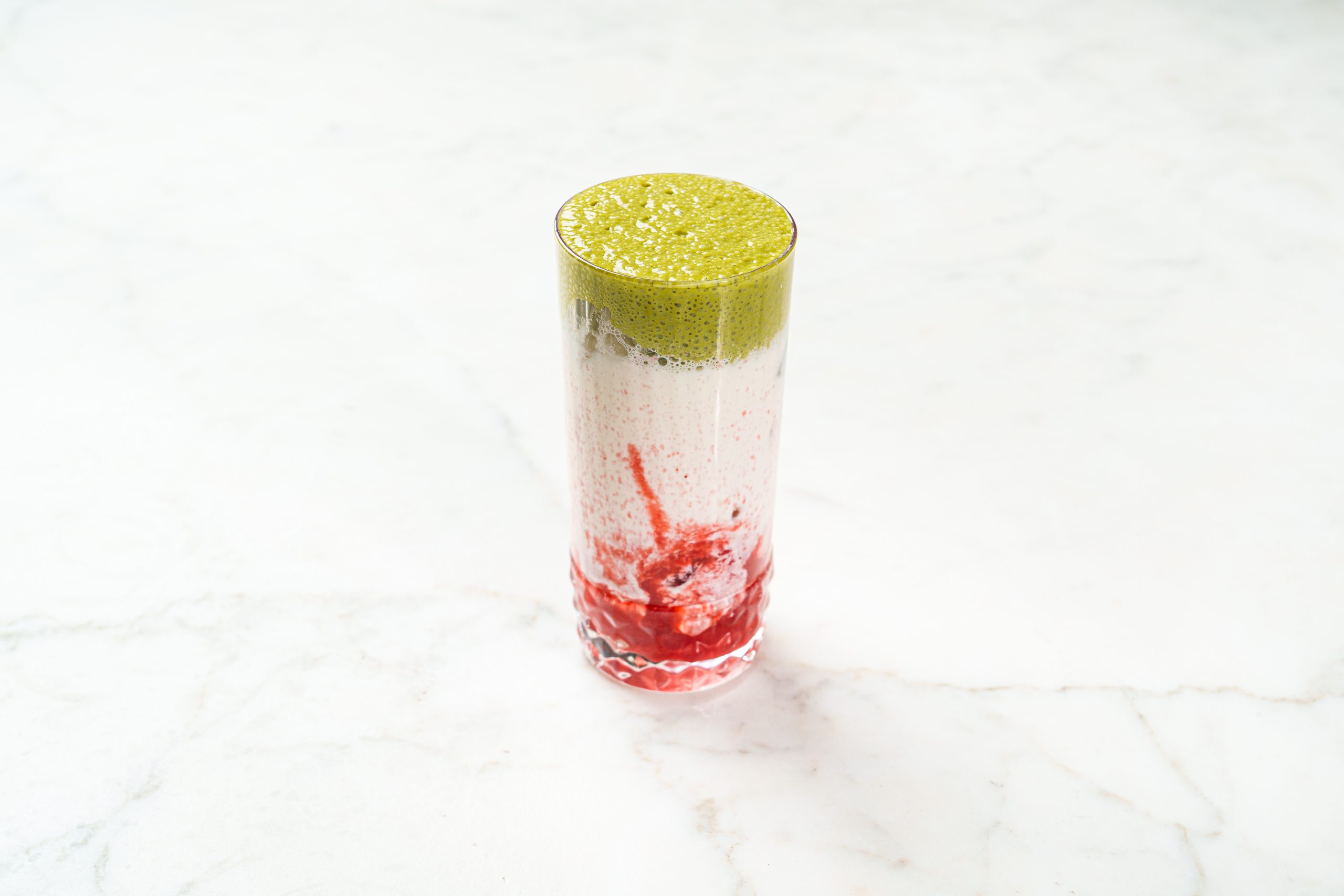 Matcha Strawberry Cheesecake