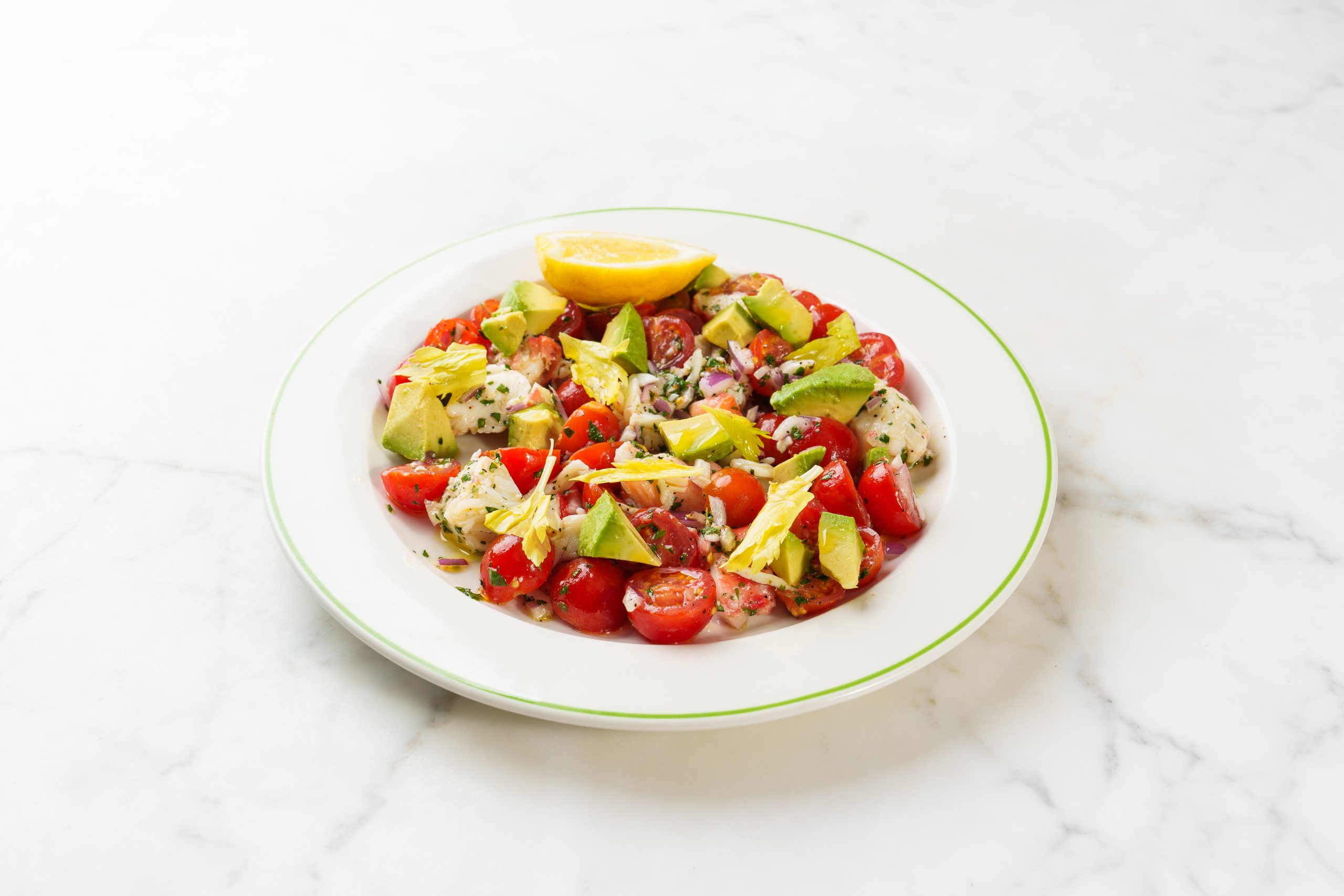 King Crab, Avocado & Sicilian Datterino Tomatoes