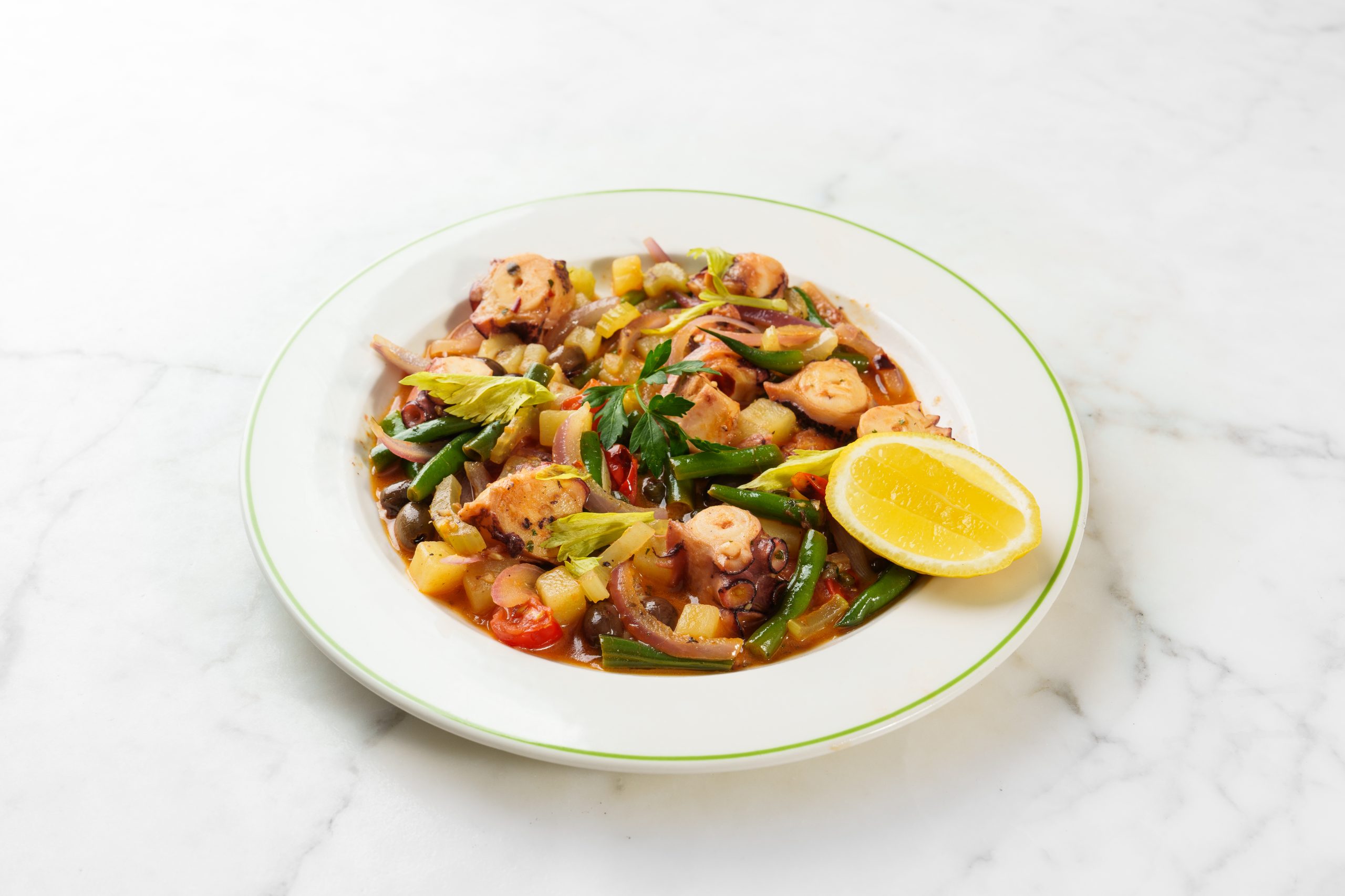 Warm Octopus, Potato & French Beans