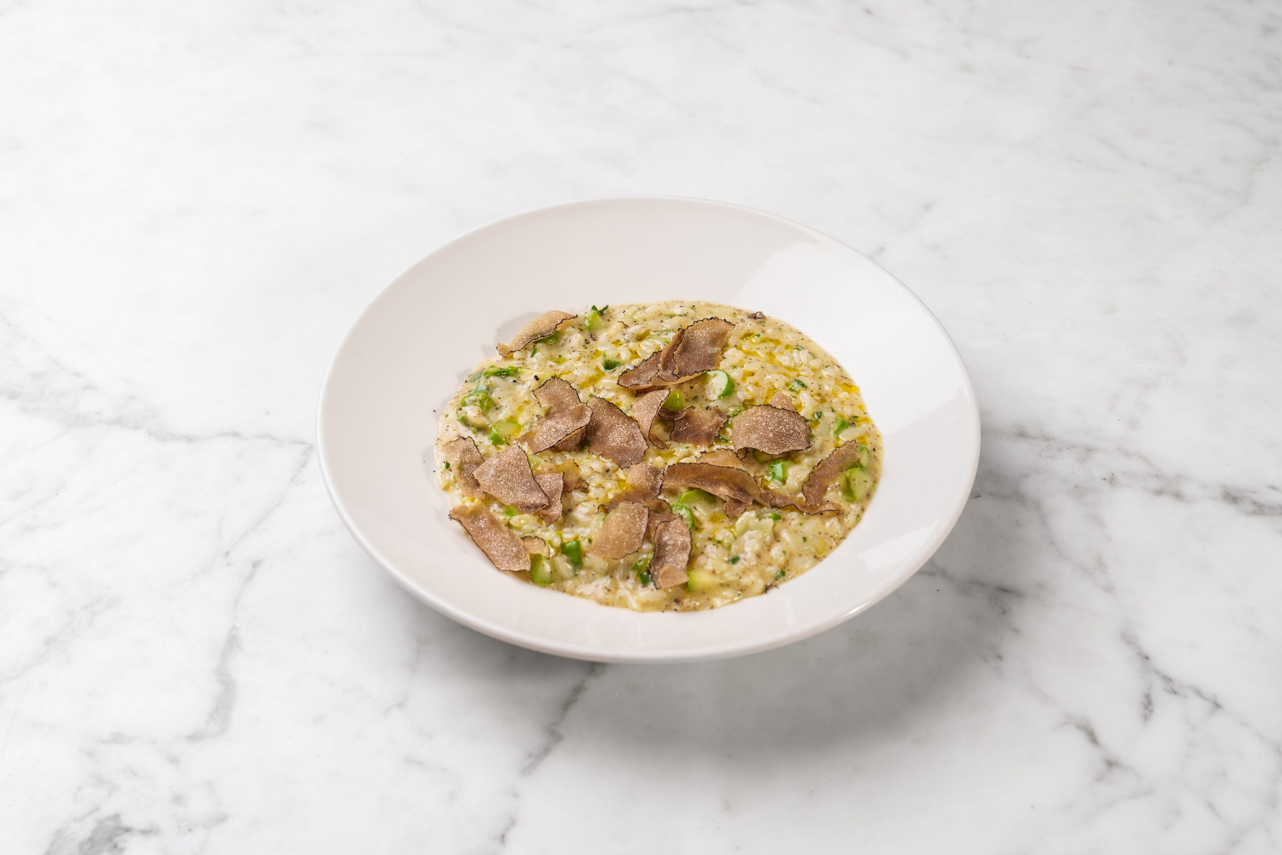 Risotto with Asparagus & Black Truffle