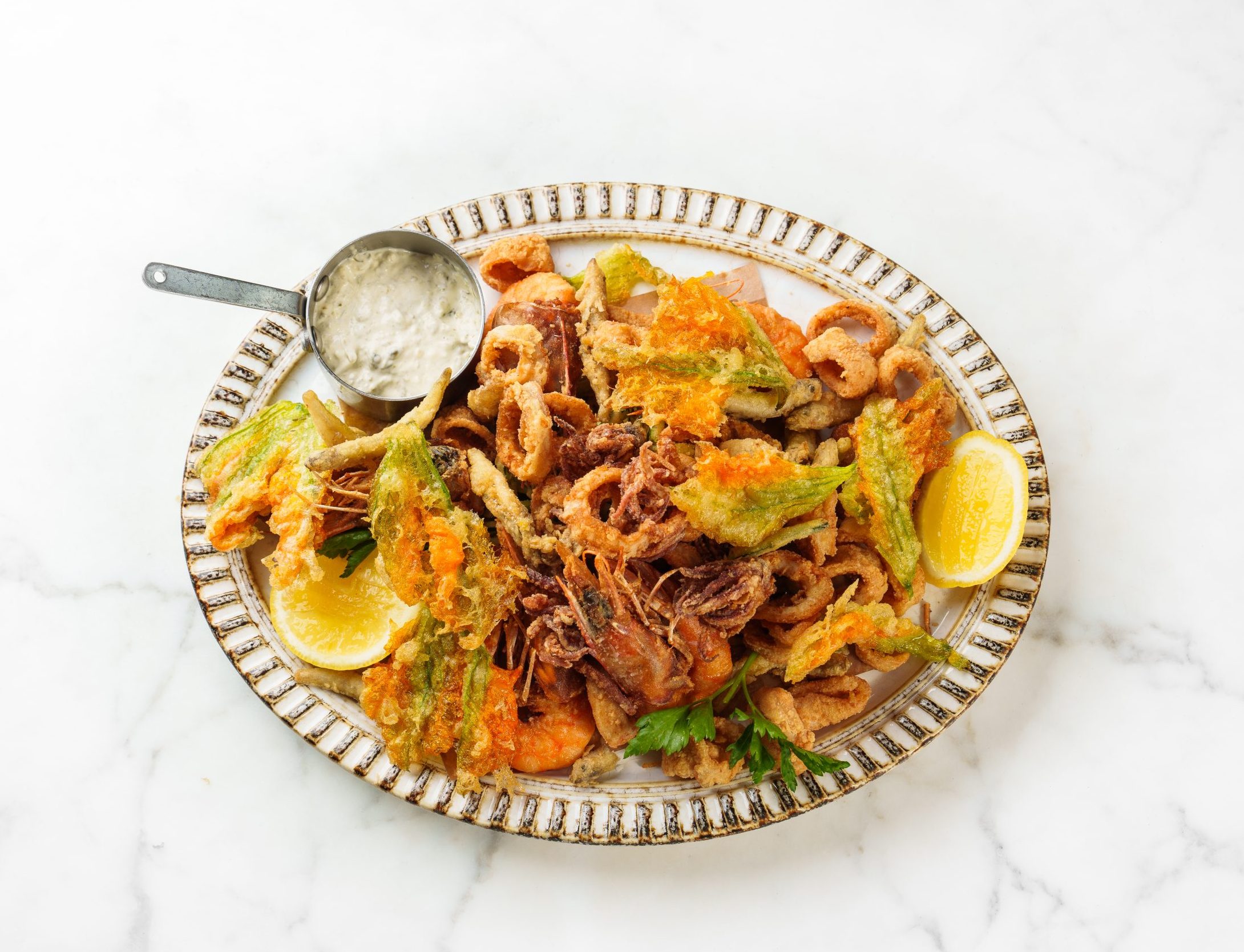 Italian Style Mixed Deep-Fried Seafood