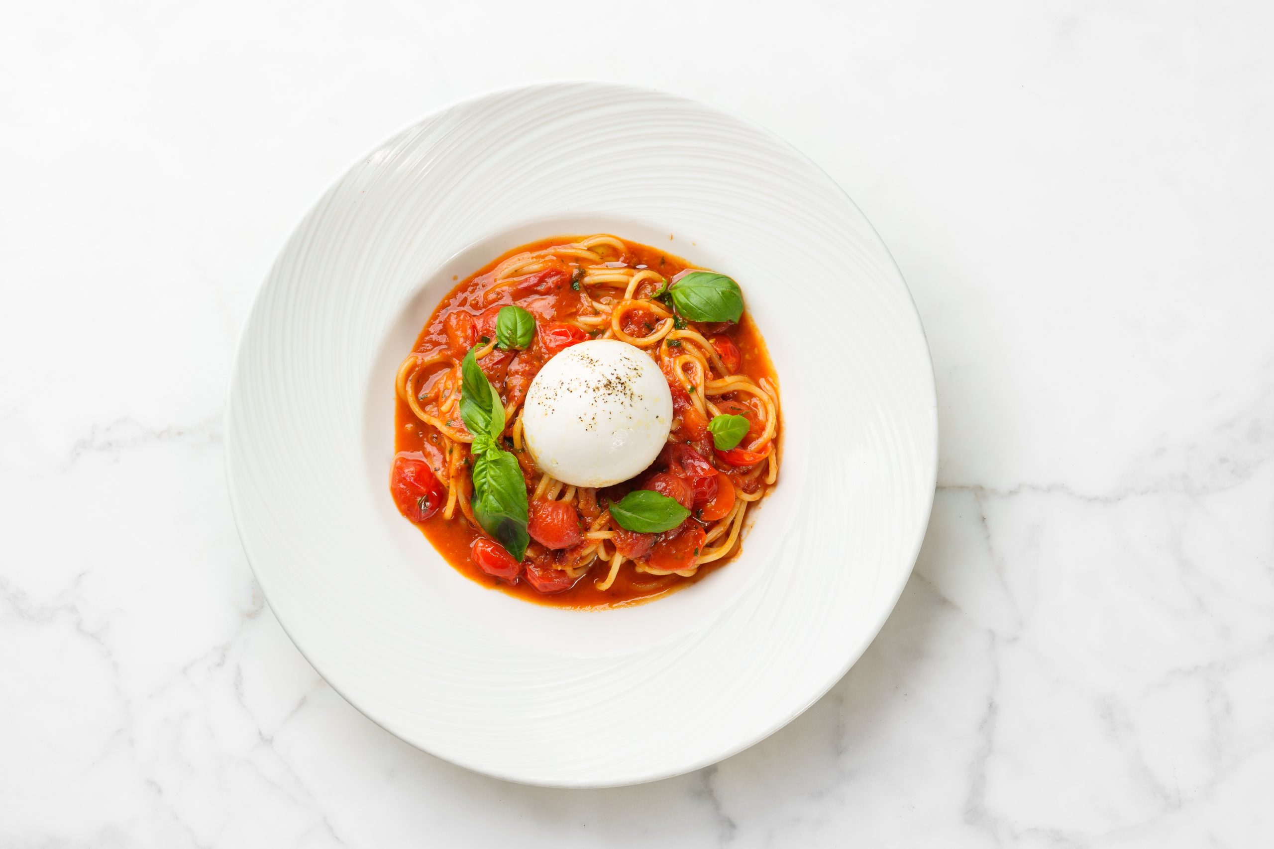Spaghetti Tomato Burrata